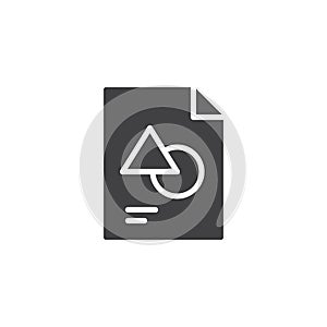 Graphic file format vector icon