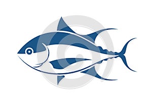 Graphic fish tattoo style, vector