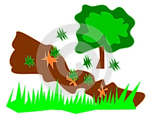 Graphic Garden Stock Image photo