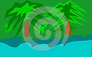 Graphic Garden View Mobile Theme Art photo