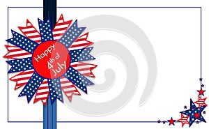 Graphic illlustration for American 4th of July, Stars and Stripes Design