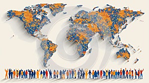 graphic illustration of demographic change