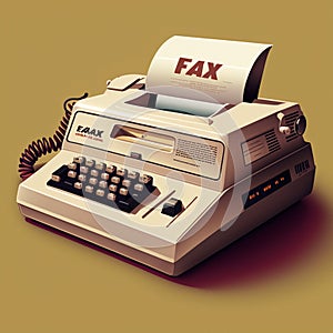 Graphic illustration of the fax