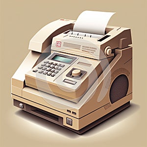 Graphic illustration of the fax
