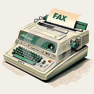 Graphic illustration of the fax