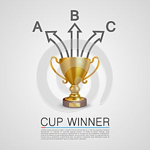 Graphic information Winner cup art