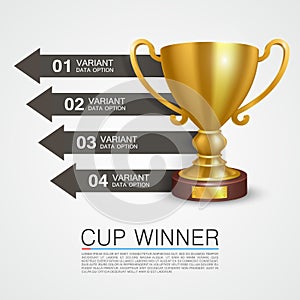 Graphic information Winner cup art