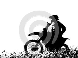 Graphic Motorcycle Rider