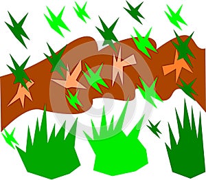 Graphic Nature View Stock Digital Art photo