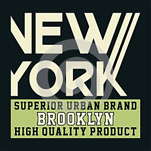Graphic new york superior urban brooklyn