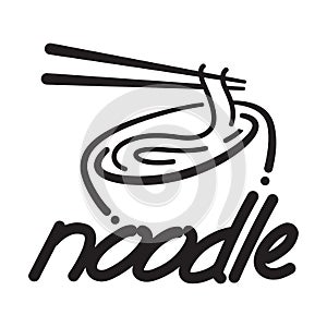 Graphic noodle, vector