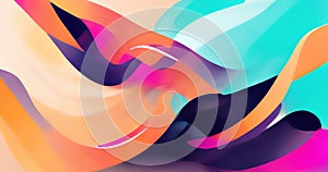 Graphic painting colorful strokes digital pattern