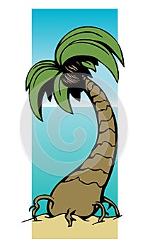 Graphic of palm tree