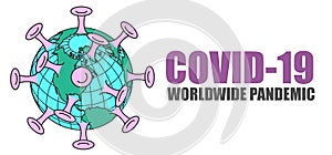 A graphic representation of COVID-19