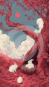 artistic image representing Easter day