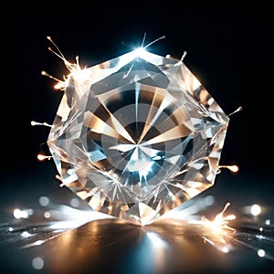 image of lights in a diamond 8