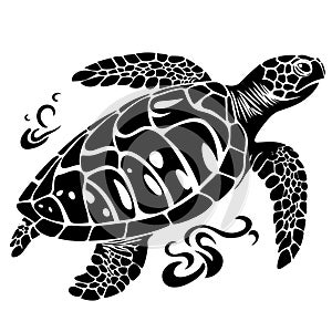 graphic sea turtle,vector illustration of sea turtle