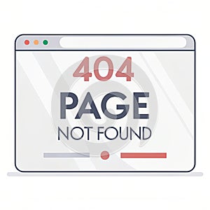 Error message 404 page not found displayed on a browser window