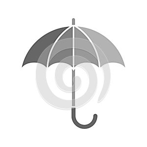 Graphic sign umbrella isolated on white background
