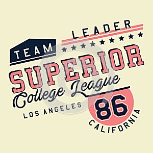 Graphic SUPERIOR COLLEGE LEAGUE