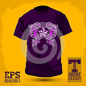 Graphic T shirt design Rockstar Abstract design t shirt