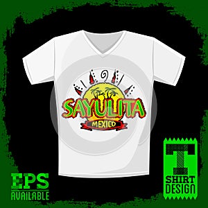 Graphic T-shirt design, Sayulita Mexico