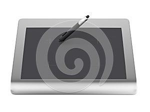 Graphic tablet with pen