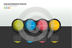 Graphic template, workflow, option banner, chart, scheme, diagram. Horizontal line.