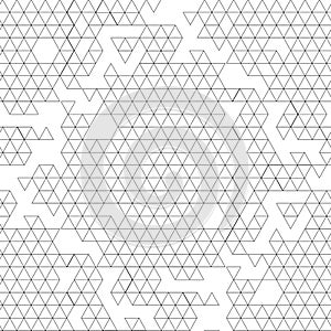 Graphic triangles pattern