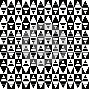 Graphic triangles pattern design