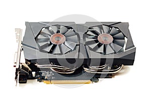 graphic video card on white