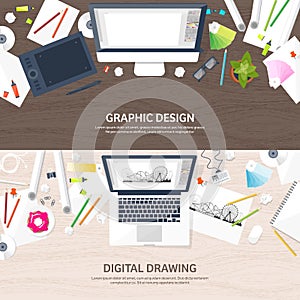 Graphic web design. Drawing and painting. Development. Illustration sketching and freelance. User interface UI. Computer
