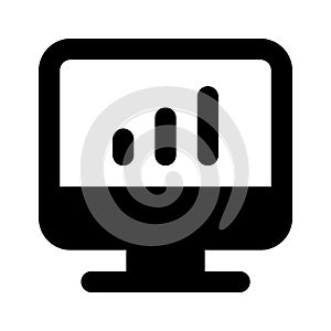 Graphical chart, business analysis, online analytics vector design