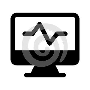 Graphical chart, business analysis, online analytics vector design