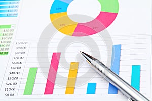 Graphical chart and pen