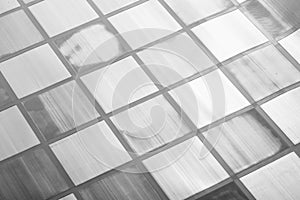 Graphical curves and background in plastic and glass