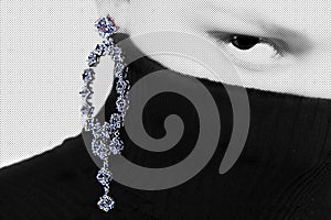 Graphical earring photo