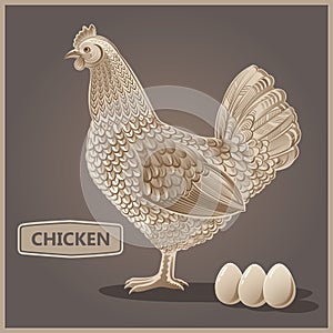 Graphical hen and eggs