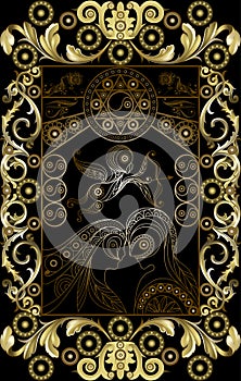 Graphical illustration of a Tarot card 2
