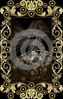 Graphical illustration of a Tarot card 7