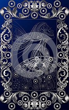 Graphical illustration of a Tarot card 7