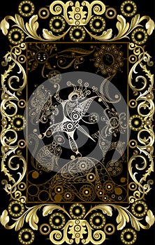 Graphical illustration of a Tarot card 6