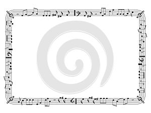 Graphical music frame