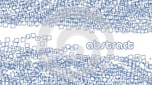 Graphical quasi-geometric irregular contour abstraction. Meaningless vector pattern