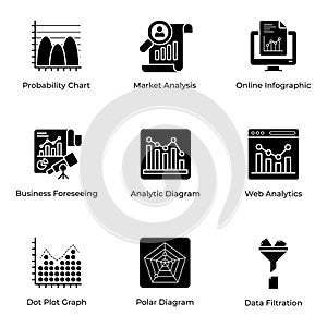 Graphical Representation Flat Vectors Pack