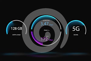 Graphics with interface for 5G routers