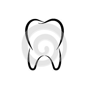 Graphics symbol human tooth