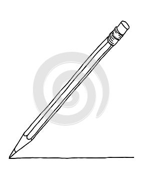 Graphite pencil sketch illustration