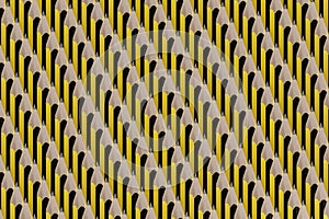 Graphite Pencils Pattern background. 3d illustration