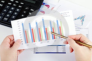 Graphs, charts, business table